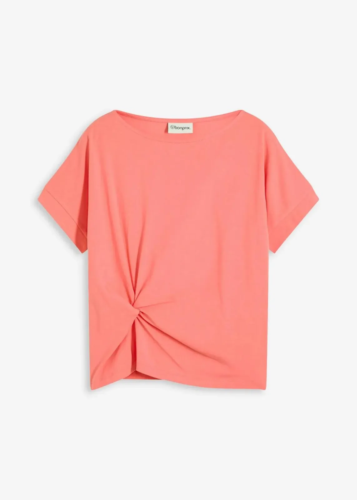 bonprix Shirts & Tops^T-Shirt mit Knotendetail helllachs