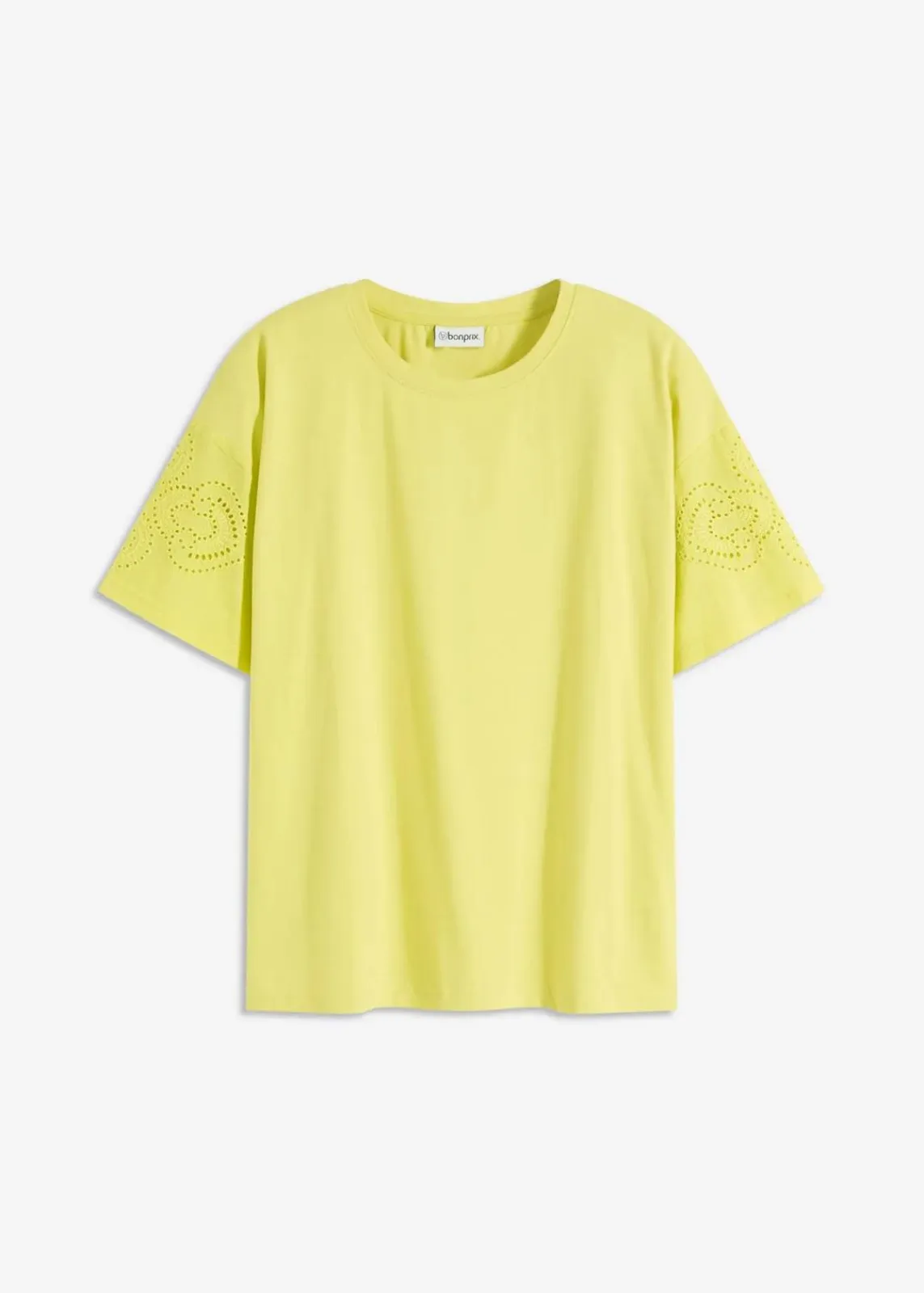 bonprix Shirts & Tops^T-Shirt mit Lochstickerei zitrusgelb