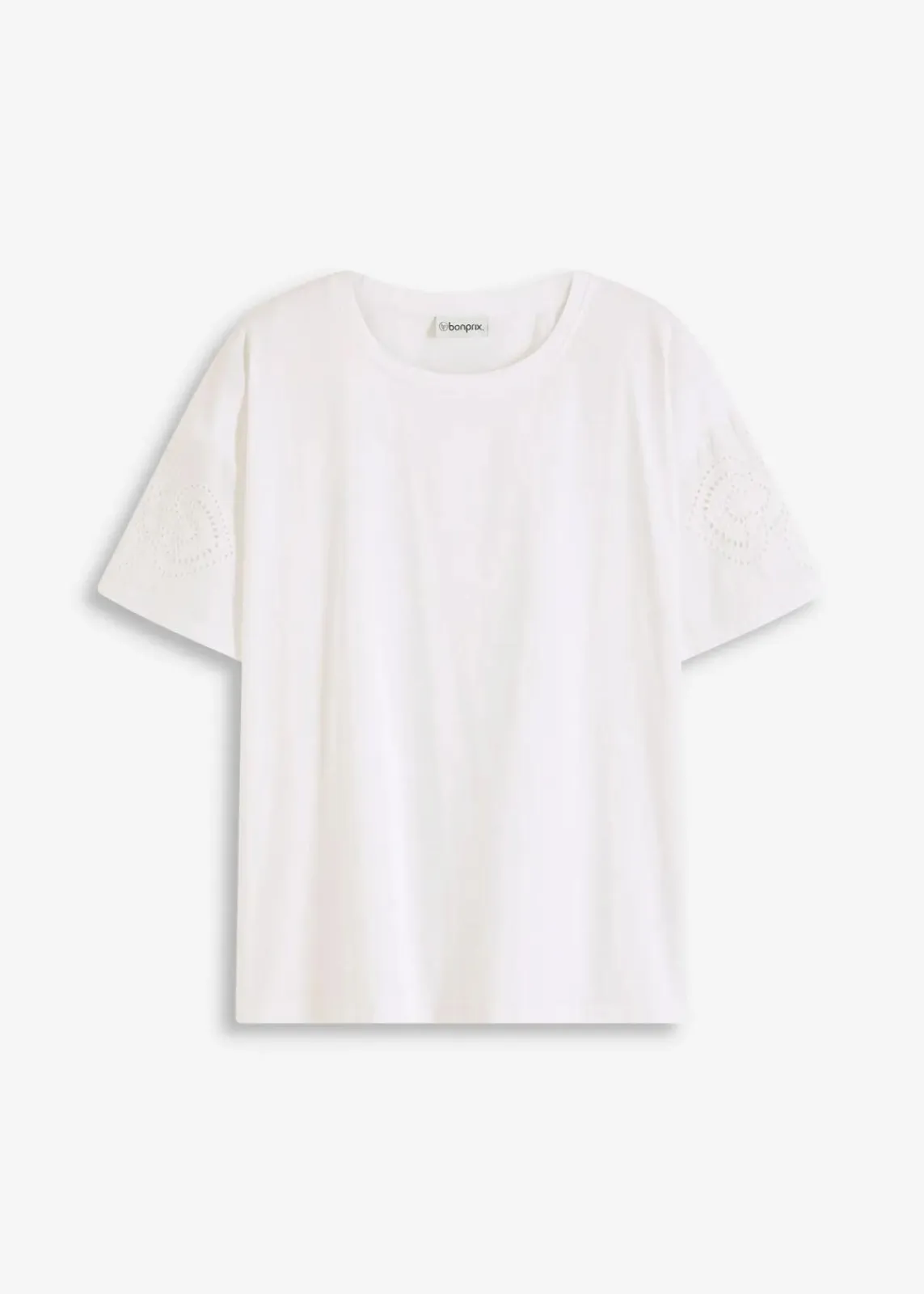 bonprix Shirts & Tops^T-Shirt mit Lochstickerei weiß