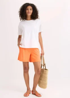 bonprix Shirts & Tops^T-Shirt mit Lochstickerei weiß