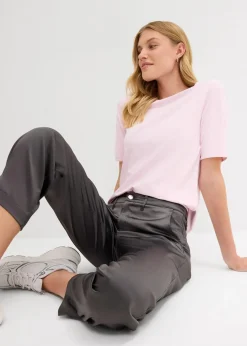 bonprix Basics|Shirts & Tops^T-Shirt mit recyceltem Polyamid puderflieder