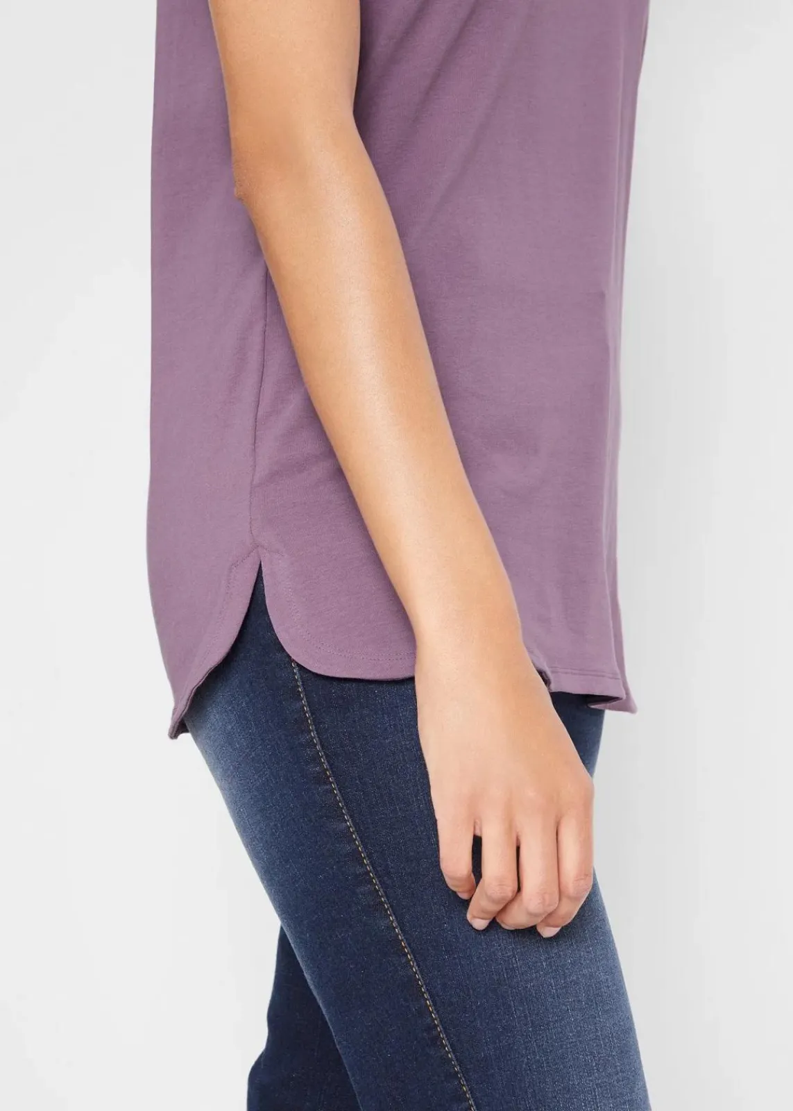 bonprix Bekleidung·Röcke|Basics^T-Shirt mit reiner Bio-Baumwolle mattlavendel