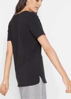 bonprix Shirts & Tops|Nachhaltigere Materialien^T-Shirt mit reiner Bio-Baumwolle schwarz