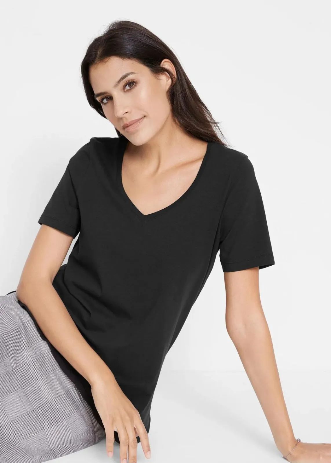 bonprix Shirts & Tops|Nachhaltigere Materialien^T-Shirt mit reiner Bio-Baumwolle schwarz
