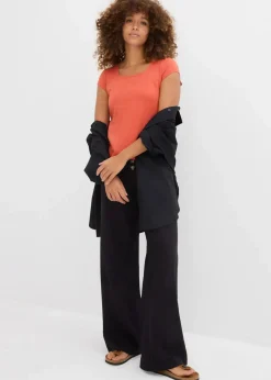 bonprix Nachhaltigere Materialien|Shirts & Tops^T-Shirt mit reiner Bio-Baumwolle zimtrot