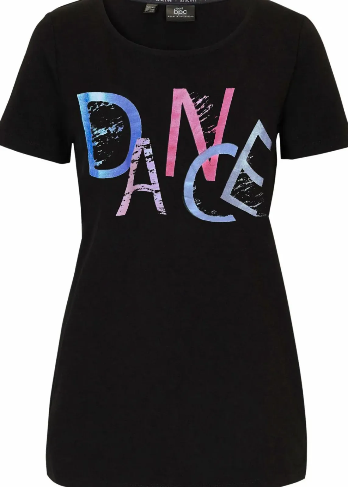bonprix Bekleidung·Sweat|Nachhaltigere Materialien^T-Shirt mit Retro-Print schwarz bedruckt