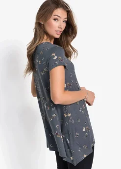bonprix Shirts & Tops^T-Shirt mit Schmetterlingen dunkelgrau bedruckt