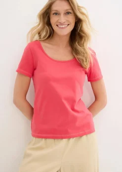 bonprix Shirts & Tops|Basics^T-Shirt mit tiefem Rückenausschnitt paradiespink