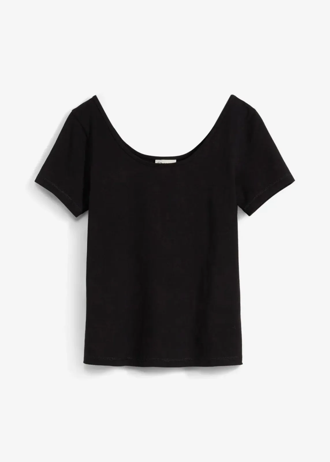 bonprix Bekleidung·Röcke|Basics^T-Shirt mit tiefem Rückenausschnitt schwarz