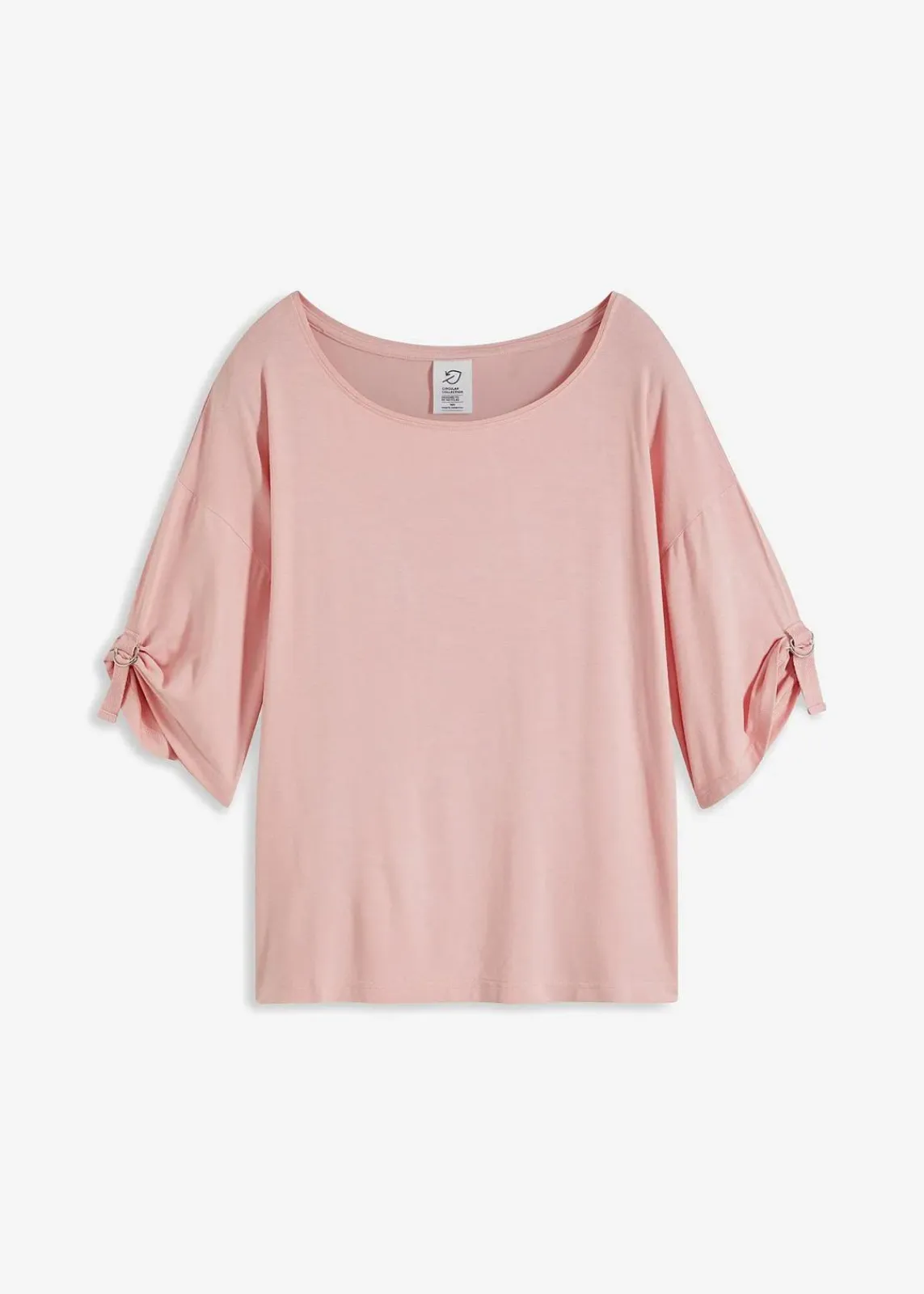 bonprix Nachhaltigere Materialien|Shirts & Tops^T-Shirt mit U-Boot-Ausschnitt bonbonrosa