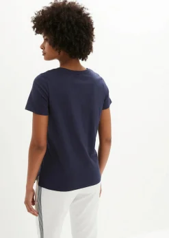 bonprix Shirts & Tops|Nachhaltigere Materialien^T-Shirt Sea Love dunkelblau/cremeweiss bedruckt
