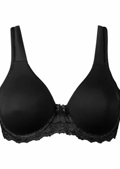 bonprix Große Cups D-H|Bhs^T-Shirt-BH mit gepolsterten Trägern schwarz