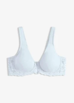 bonprix Wäsche·Große Cups D-H|Wäsche·Bhs^T-Shirt-BH mit gepolsterten Trägern cremeblau