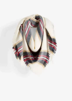 bonprix Schals & Tücher|Schuhe & Accessoires In Spezialgrößen·Tücher & Ponchos^Tuch rot/creme