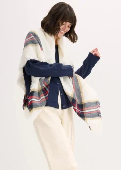bonprix Schals & Tücher|Schuhe & Accessoires In Spezialgrößen·Tücher & Ponchos^Tuch rot/creme