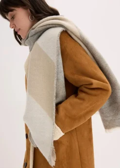 bonprix Schals & Tücher|Schuhe & Accessoires In Spezialgrößen·Tücher & Ponchos^Tuch beige/grau