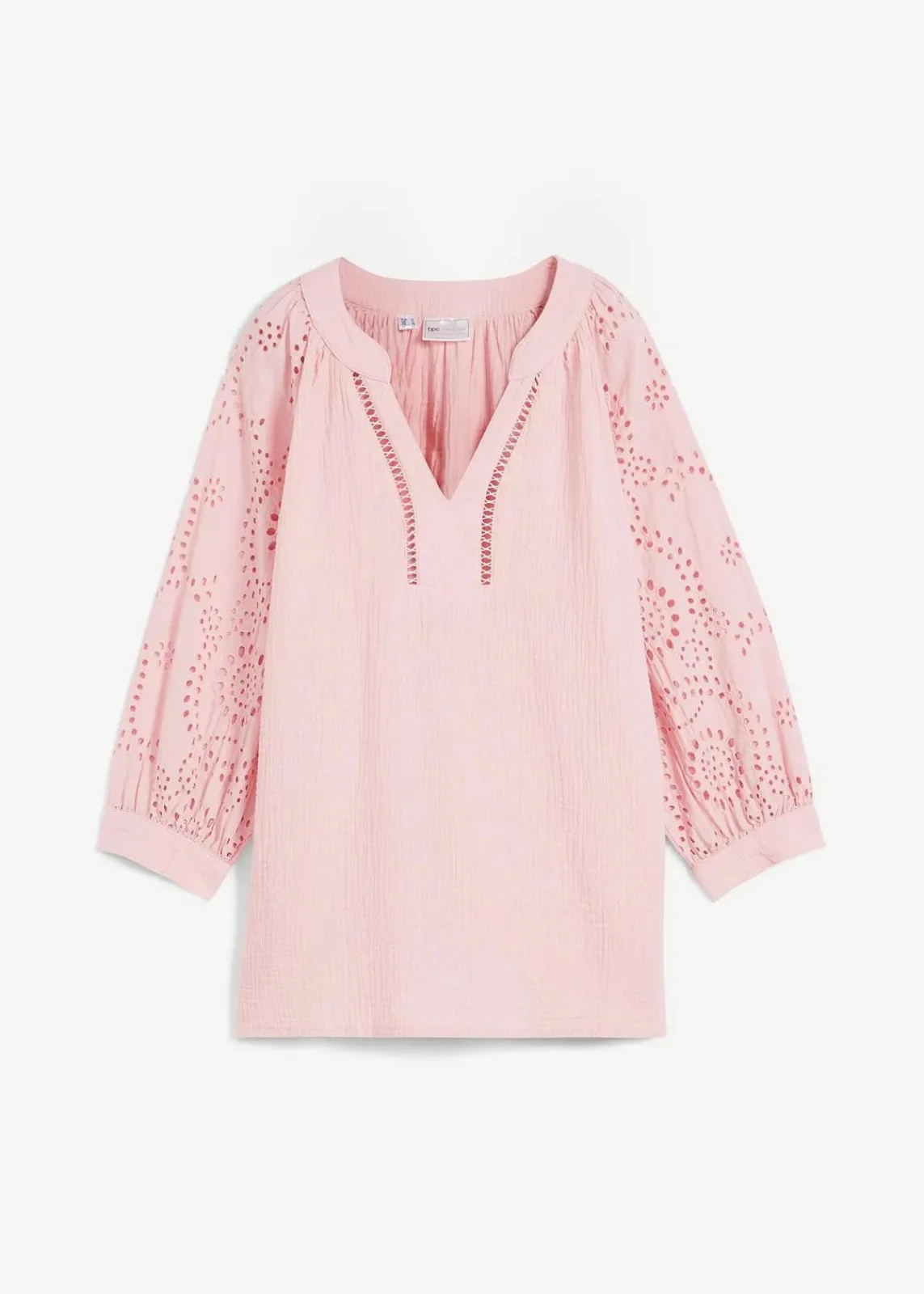 bonprix Blusen & Tuniken|Bekleidung·Jacken & Mäntel^Tunika aus luftigem Musselin teerose