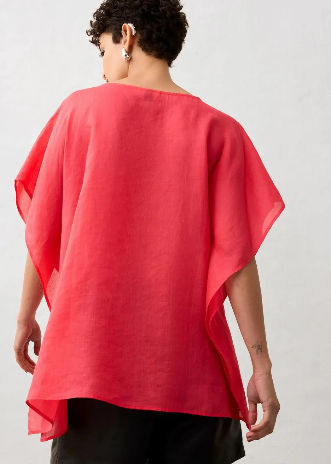 bonprix Bekleidung·Jacken & Mäntel|Blusen & Tuniken^Tunika aus Ramie paradiespink