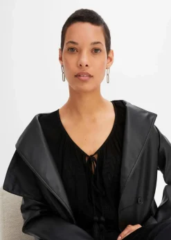 bonprix Nachhaltigere Materialien|Blusen & Tuniken^Tunika aus softer Viskose schwarz
