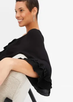 bonprix Nachhaltigere Materialien|Blusen & Tuniken^Tunika aus softer Viskose schwarz