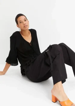 bonprix Nachhaltigere Materialien|Blusen & Tuniken^Tunika aus softer Viskose schwarz
