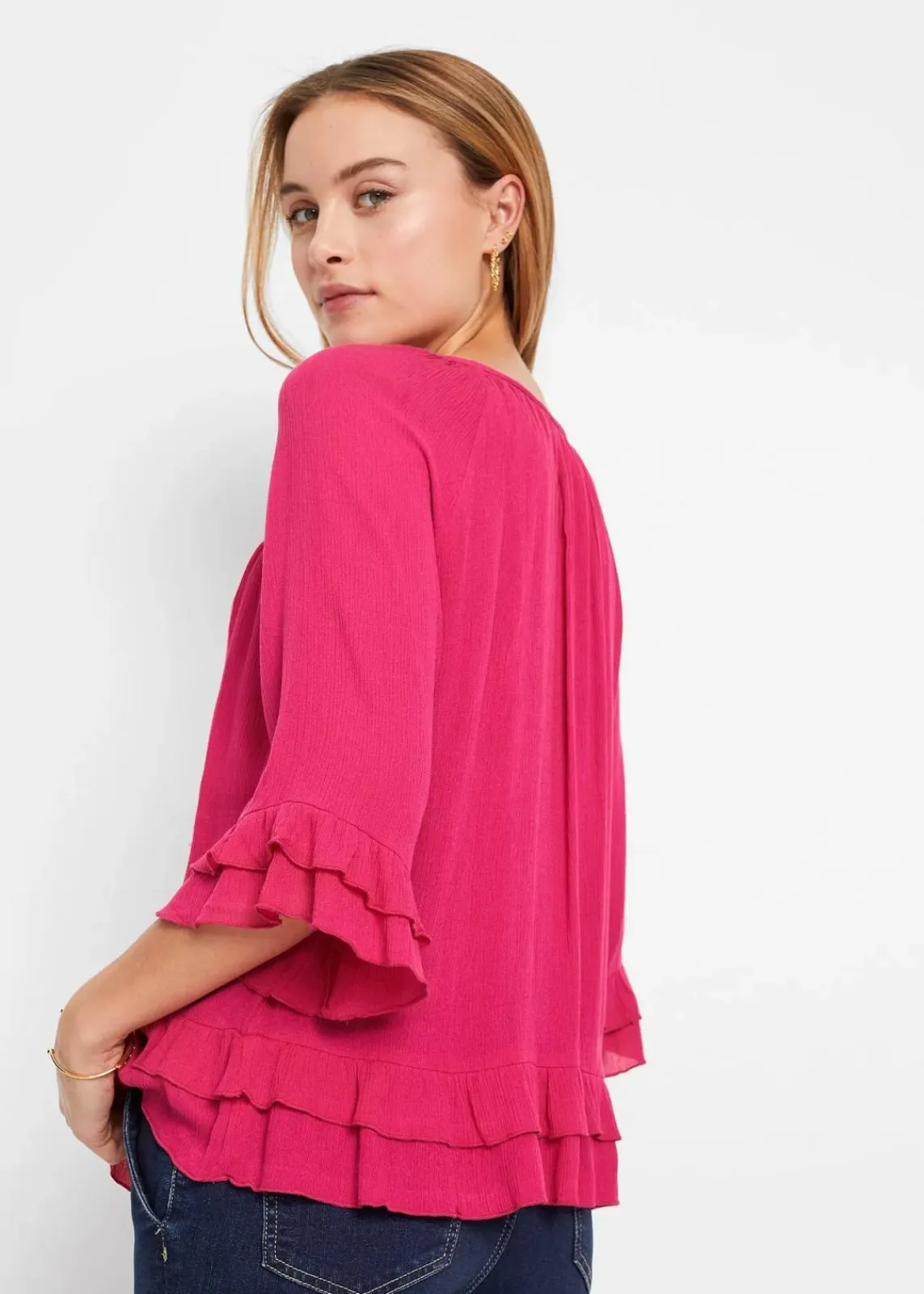 bonprix Nachhaltigere Materialien|Blusen & Tuniken^Tunika aus softer Viskose pinklady
