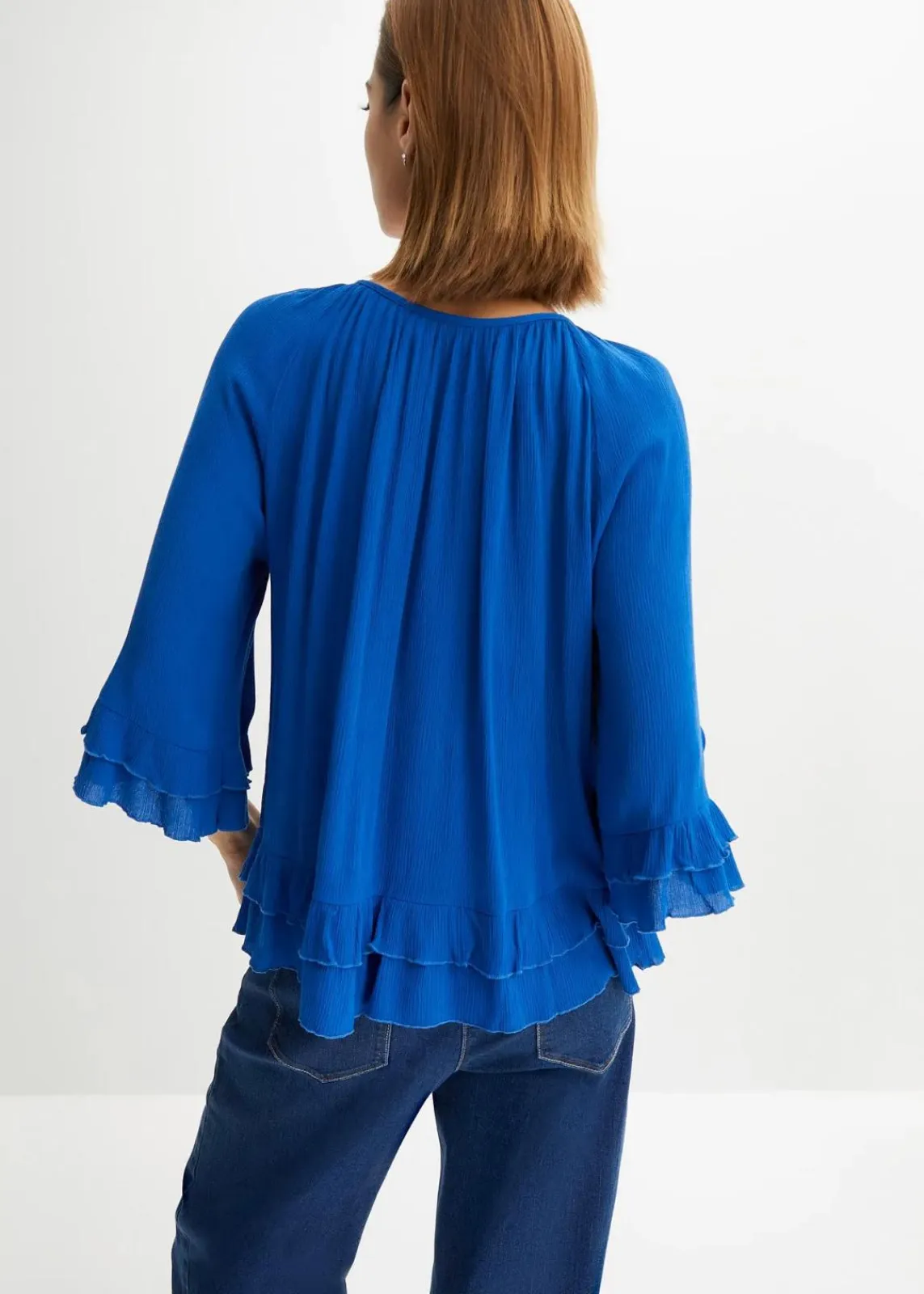 bonprix Nachhaltigere Materialien|Blusen & Tuniken^Tunika aus softer Viskose arktikblau