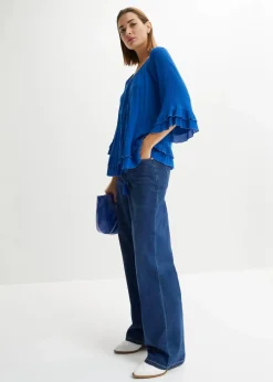 bonprix Nachhaltigere Materialien|Blusen & Tuniken^Tunika aus softer Viskose arktikblau