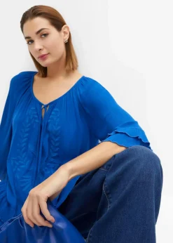 bonprix Nachhaltigere Materialien|Blusen & Tuniken^Tunika aus softer Viskose arktikblau