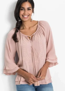 bonprix Bekleidung·Jacken & Mäntel|Blusen & Tuniken^Tunika aus softer Viskose hellrosa