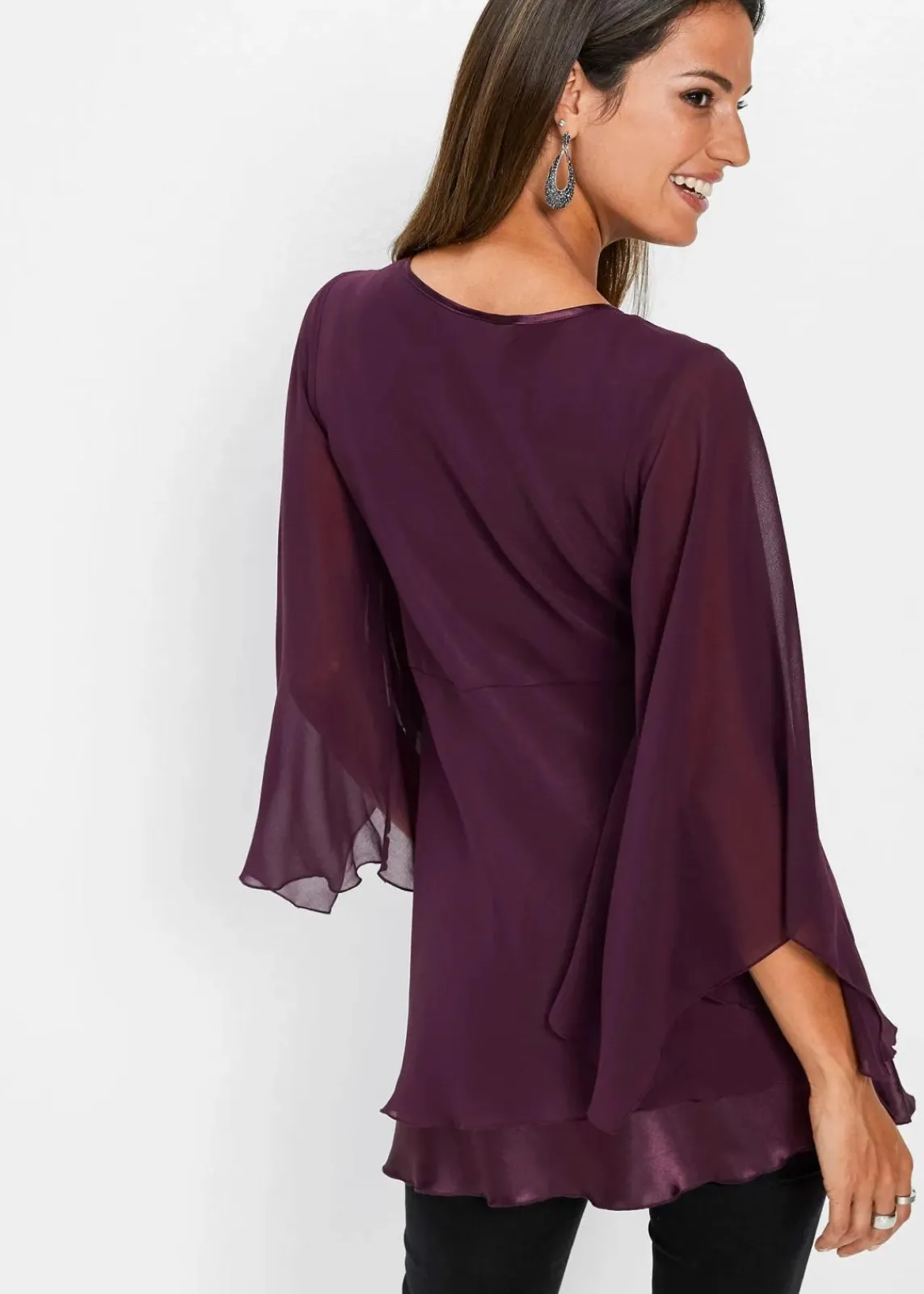 bonprix Blusen & Tuniken|Festliche Mode^Tunikabluse holunderbeere