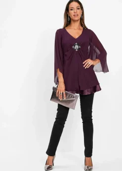 bonprix Blusen & Tuniken|Festliche Mode^Tunikabluse holunderbeere