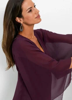 bonprix Blusen & Tuniken|Festliche Mode^Tunikabluse holunderbeere
