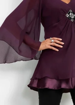 bonprix Blusen & Tuniken|Festliche Mode^Tunikabluse holunderbeere