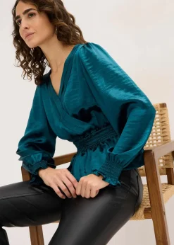bonprix Nachhaltigere Materialien|Blusen & Tuniken^Tunikabluse petrol