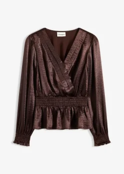 bonprix Nachhaltigere Materialien|Blusen & Tuniken^Tunikabluse dunkelbraun