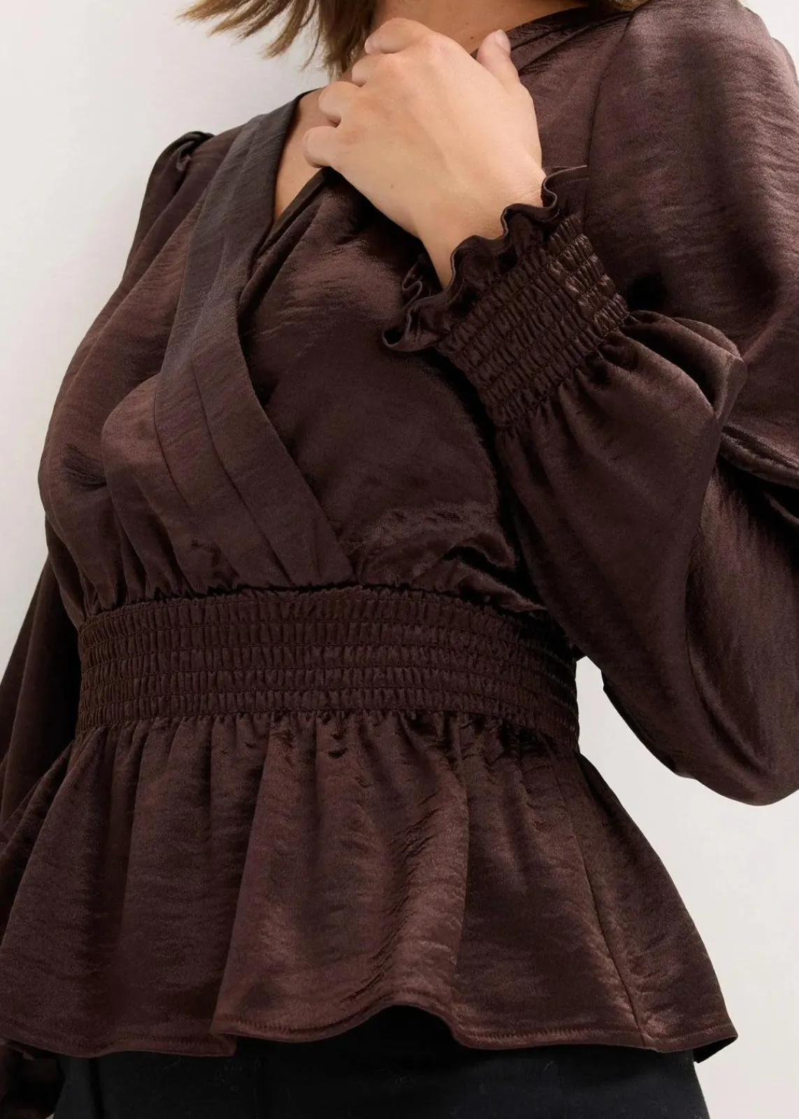 bonprix Nachhaltigere Materialien|Blusen & Tuniken^Tunikabluse dunkelbraun