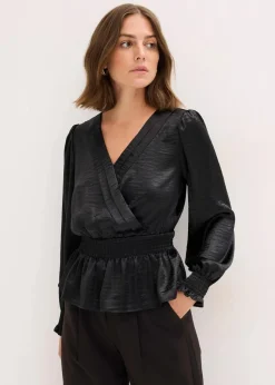 bonprix Bekleidung·Jacken & Mäntel|Blusen & Tuniken^Tunikabluse schwarz