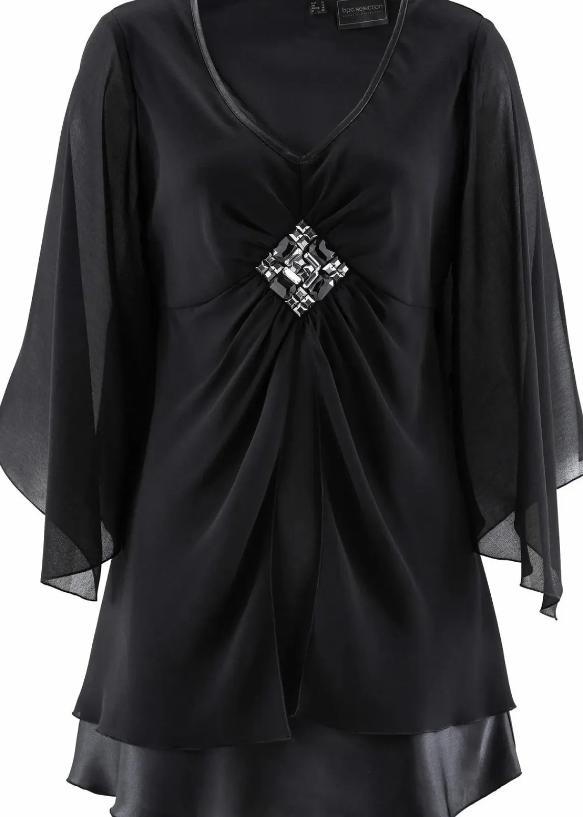 bonprix Bekleidung·Jacken & Mäntel|Festliche Mode^Tunikabluse schwarz