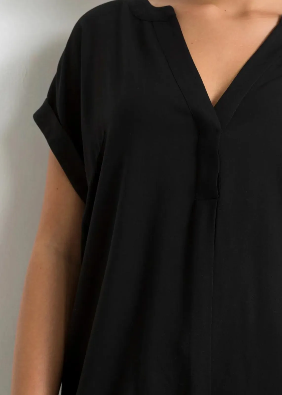bonprix Bekleidung·Jacken & Mäntel|Nachhaltigere Materialien^Tunikabluse aus reiner Viskose schwarz