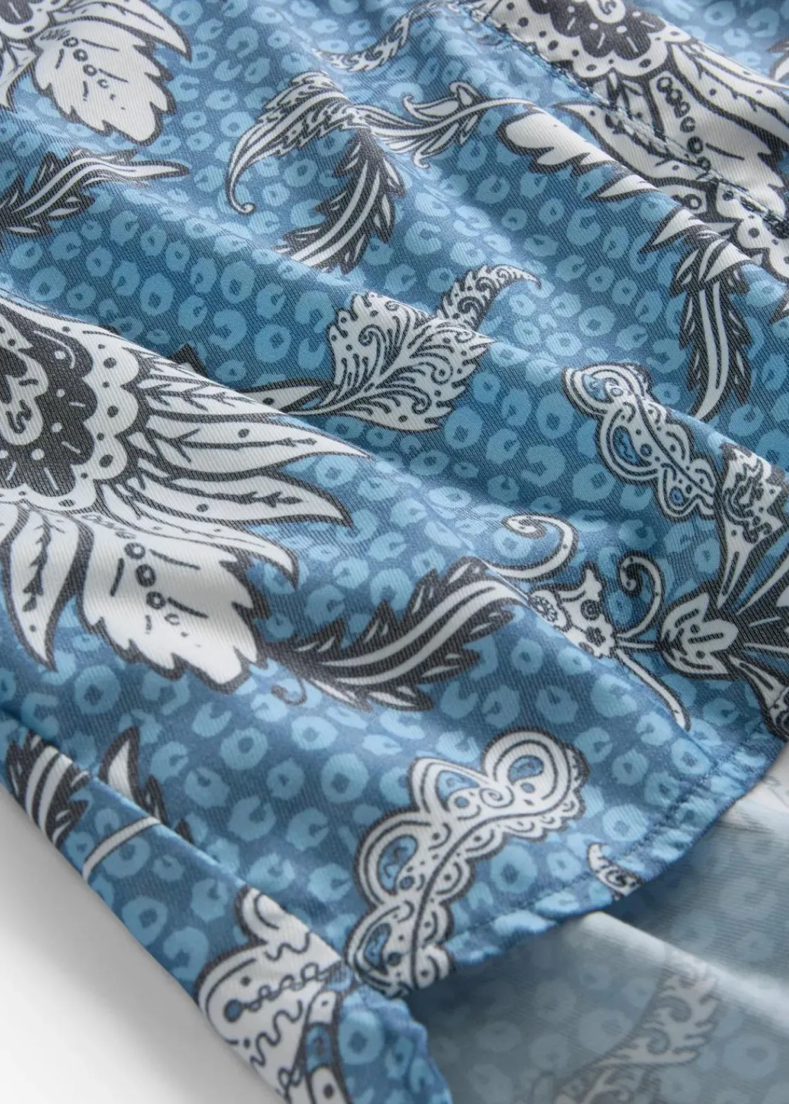 bonprix Bekleidung·Jacken & Mäntel|Blusen & Tuniken^Tunikabluse aus softem Viskose-Mix wellenblau bedruckt