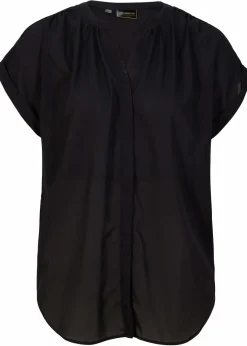 bonprix Blusen & Tuniken|Bekleidung·Jacken & Mäntel^Tunikabluse Georgette schwarz