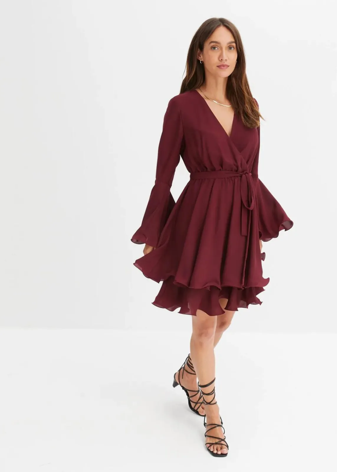 bonprix Kleider|Bekleidung·Pullover & Strickjacken^Tunika-Kleid ahornrot