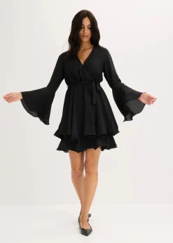 bonprix Bekleidung·Pullover & Strickjacken|Kleider^Tunika-Kleid schwarz