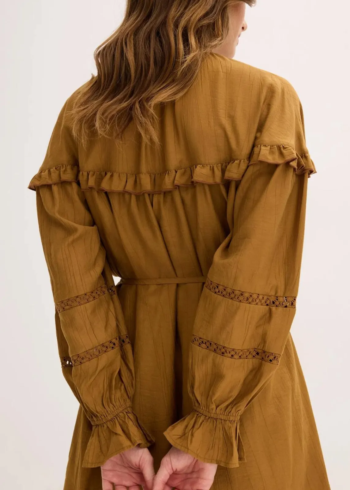 bonprix Bekleidung·Pullover & Strickjacken|Kleider^Tunika-Kleid aus feinem Viskose-Mix cognac braun