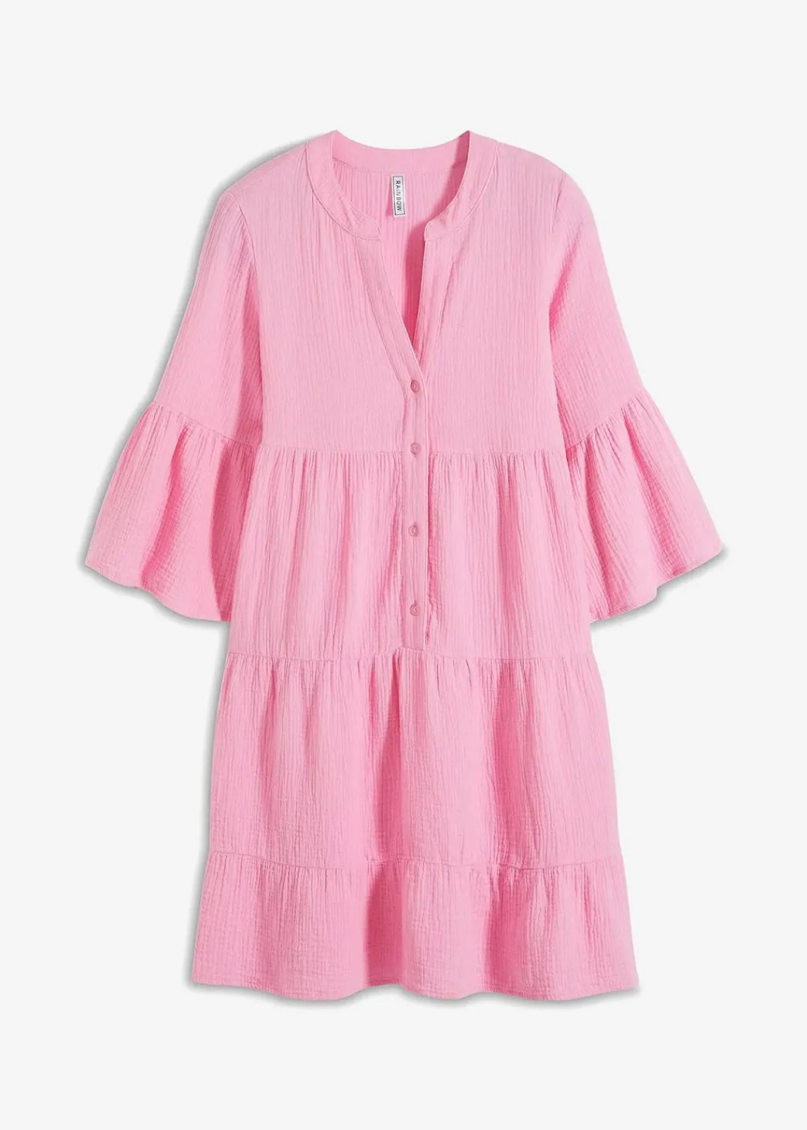 bonprix Kleider|Bekleidung·Pullover & Strickjacken^Tunika-Kleid aus reiner Baumwolle rosa