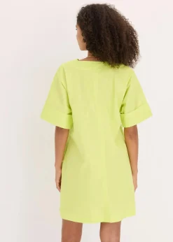 bonprix Kleider|Bekleidung·Pullover & Strickjacken^Tunika-Kleid aus reiner Bio-Baumwolle zitrusgelb