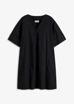 bonprix Bekleidung·Pullover & Strickjacken|Kleider^Tunika-Kleid aus reiner Bio-Baumwolle schwarz