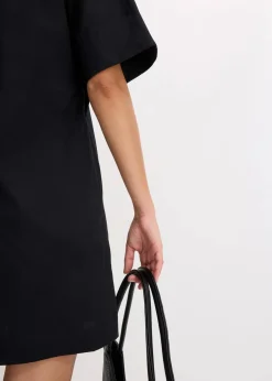 bonprix Bekleidung·Pullover & Strickjacken|Kleider^Tunika-Kleid aus reiner Bio-Baumwolle schwarz