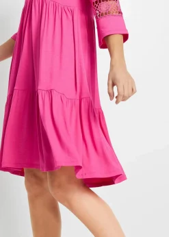 bonprix Nachhaltigere Materialien|Kleider^Tunika-Kleid aus softer Viskose pinklady